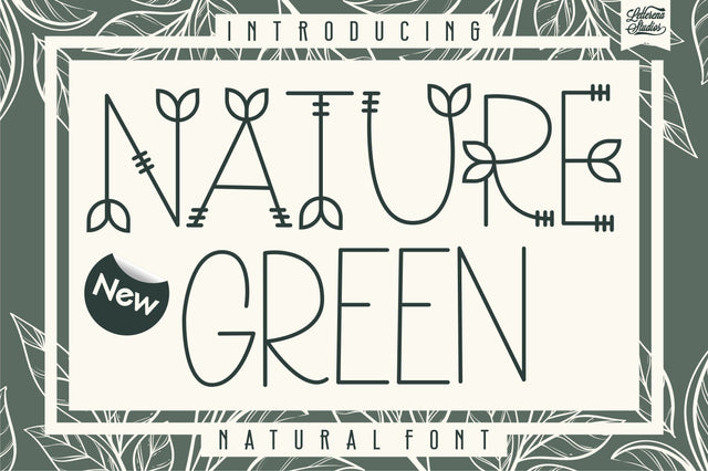 Nature Green Font Letterena Studios 