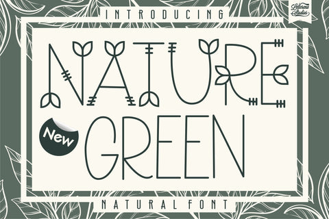 Nature Green Font Letterena Studios 