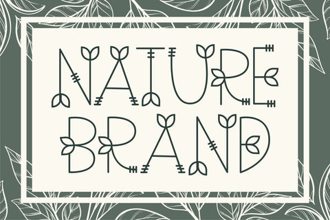 Nature Green Font Letterena Studios 