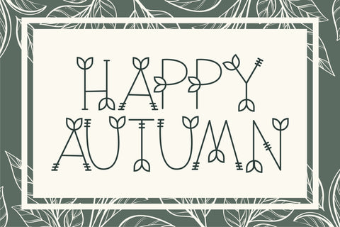 Nature Green Font Letterena Studios 