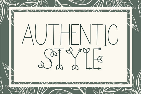 Nature Green Font Letterena Studios 