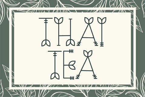 Nature Green Font Letterena Studios 