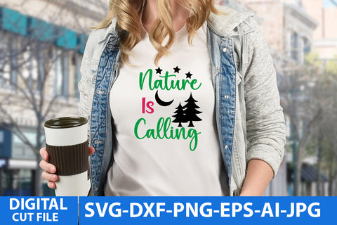 Nature Is Calling SVG Design ,Nature Is Calling SVG Cut FIle SVG BlackCatsMedia 