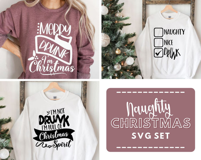 Naughty Christmas Design Set SVG Crafting After Dark 