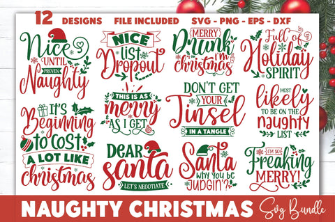 Naughty Christmas SVG Bundle SVG Ariyan 