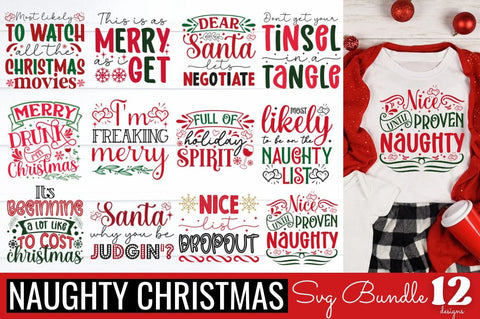 Naughty Christmas SVG Bundle SVG DESIGNISTIC 