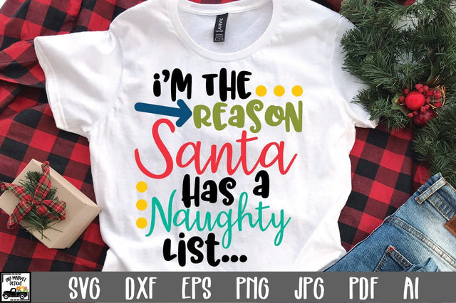 Naughty List SVG Cut File - Christmas SVG SVG Old Market 