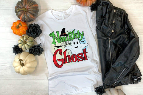 Naughty Little Ghost - Halloween Sublimation Design Sublimation CraftLabSVG 