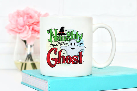 Naughty Little Ghost - Halloween Sublimation Design Sublimation CraftLabSVG 