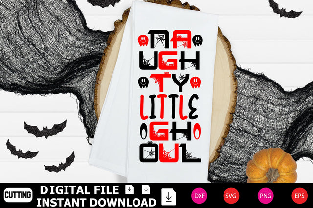 Naughty Little Ghoul SVG Shahin alam 