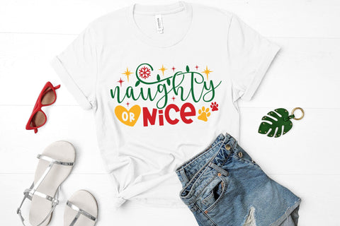 Naughty or Nice SVG | Dog Christmas SVG SVG CraftLabSVG 