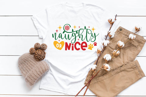 Naughty or Nice SVG | Dog Christmas SVG SVG CraftLabSVG 