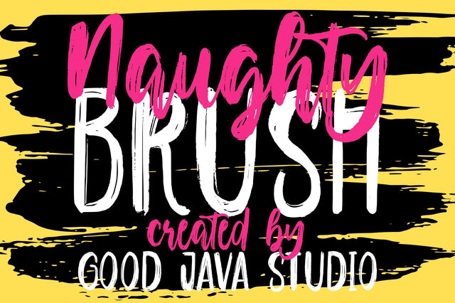 Naughty – Script brush Font Good Java 