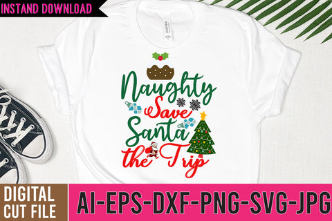 Naughty Svae Santa the trip SVG Design SVG BlackCatsMedia 