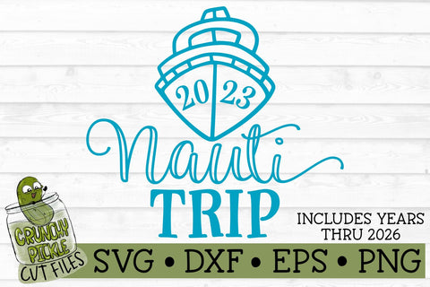 Nauti Trip Cruise SVG File SVG Crunchy Pickle 