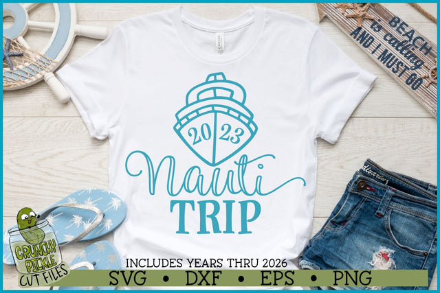 Nauti Trip Cruise SVG File SVG Crunchy Pickle 