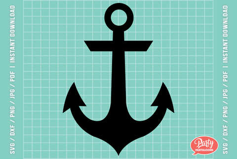 NAUTICAL BOAT ANCHOR | nautical SVG SVG Partypantaloons 