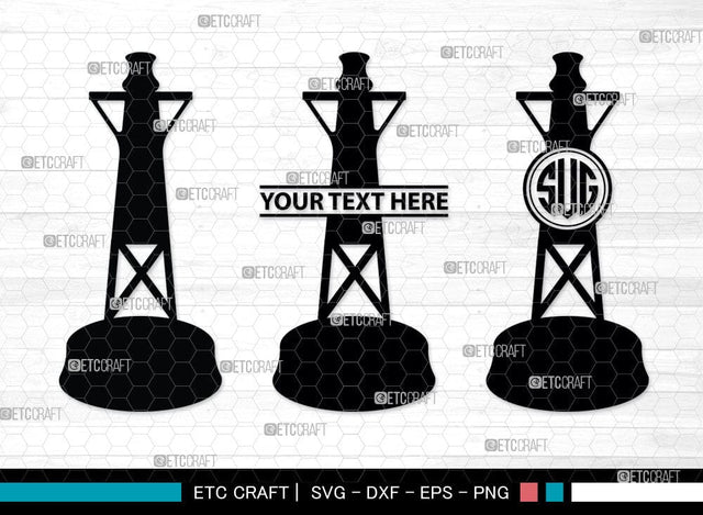 Nautical Buoy Monogram, Nautical Buoy Silhouette, Nautical Buoy Svg, Buoy Svg, Life Buoy, Navy, Boat Helm, SB00080 SVG ETC Craft 