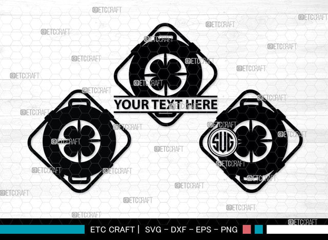 Nautical Buoy Monogram, Nautical Buoy Silhouette, Nautical Buoy Svg, Buoy Svg, Life Buoy, Navy, Boat Helm, SB00080 SVG ETC Craft 