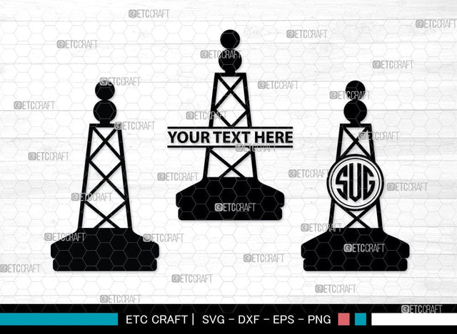 Nautical Buoy Monogram, Nautical Buoy Silhouette, Nautical Buoy Svg, Buoy Svg, Life Buoy, Navy, Boat Helm, SB00080 SVG ETC Craft 
