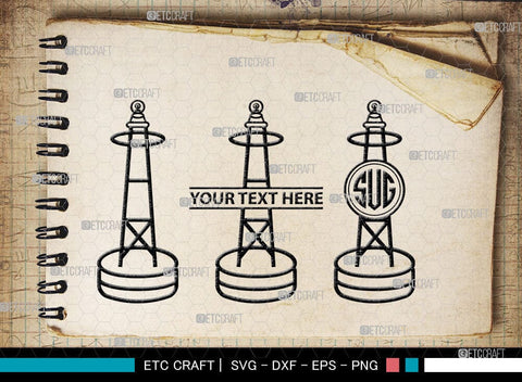 Nautical Buoy Monogram, Nautical Buoy Silhouette, Nautical Buoy Svg, Buoy Svg, Life Buoy, Navy, Boat Helm, SB00080 SVG ETC Craft 