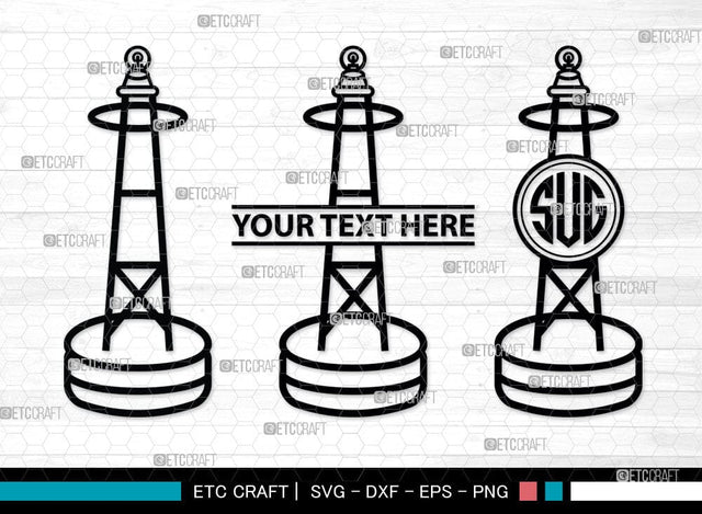 Nautical Buoy Monogram, Nautical Buoy Silhouette, Nautical Buoy Svg, Buoy Svg, Life Buoy, Navy, Boat Helm, SB00080 SVG ETC Craft 