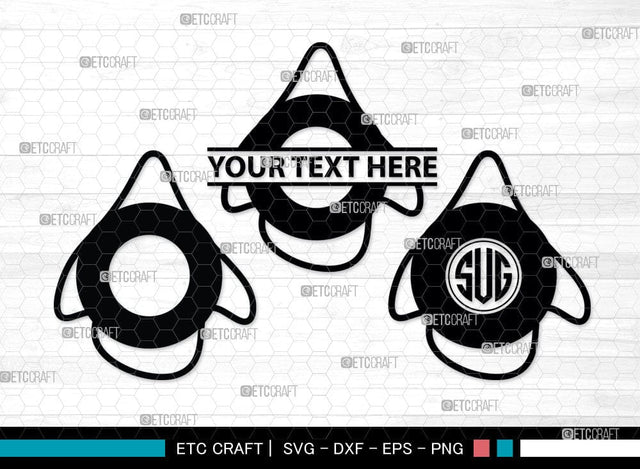 Nautical Buoy Monogram, Nautical Buoy Silhouette, Nautical Buoy Svg, Buoy Svg, Life Buoy, Navy, Boat Helm, SB00080 SVG ETC Craft 