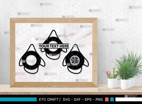 Nautical Buoy Monogram, Nautical Buoy Silhouette, Nautical Buoy Svg, Buoy Svg, Life Buoy, Navy, Boat Helm, SB00080 SVG ETC Craft 