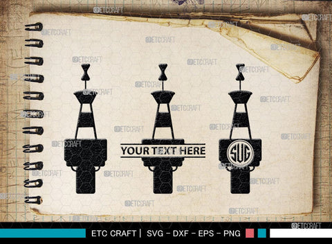 Nautical Buoy Monogram, Nautical Buoy Silhouette, Nautical Buoy Svg, Buoy Svg, Life Buoy, Navy, Boat Helm, SB00080 SVG ETC Craft 