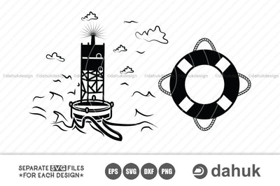 Nautical buoy svg,buoy svg,buoy clipart,buoy silhouette,buoy cricut,buoy cut files,Svg,Eps,Dxf,Png,digital art,clipart SVG dahukdesign 