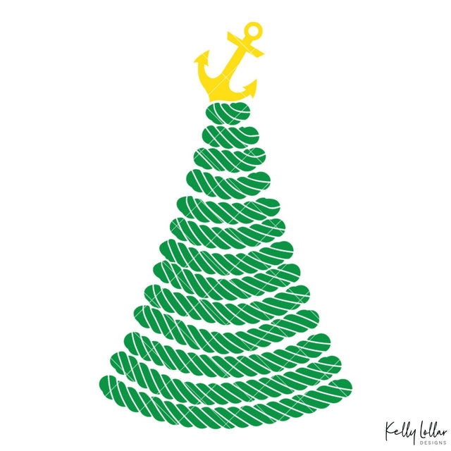 Nautical Christmas Tree SVG Kelly Lollar Designs 