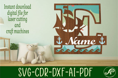 Nautical Monogram Letter E SVG Cut File Graphic SVG APInspireddesigns 