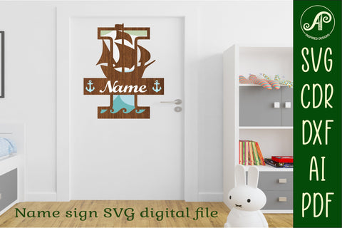 Nautical Monogram Letter I SVG Cut File Graphic SVG APInspireddesigns 