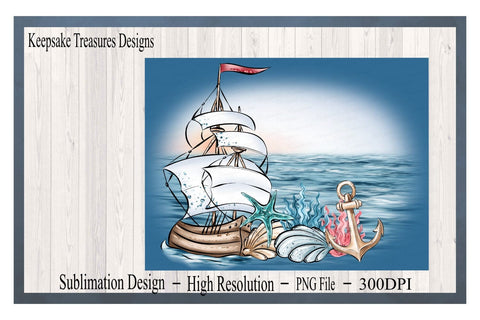 Nautical, Placemat Template, Drying Mat Template, Sublimation Design, PNG Printable, Digital Download, Keepsake Treasures Designs Sublimation Keepsake Treasures Designs LLC. 