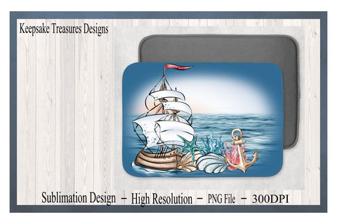 Nautical, Placemat Template, Drying Mat Template, Sublimation Design, PNG Printable, Digital Download, Keepsake Treasures Designs Sublimation Keepsake Treasures Designs LLC. 