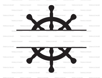 Nautical Ship Wheel SVG TribaliumArtSF 