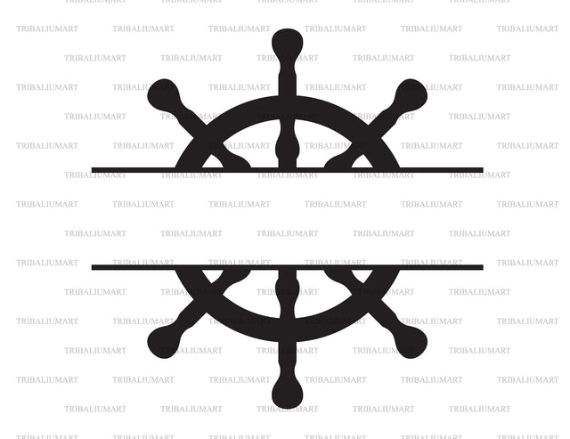 Nautical Ship Wheel SVG TribaliumArtSF 