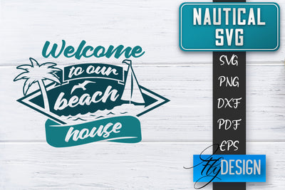 Nautical SVG | Summer Quotes SVG | Anchor SVG | Beach SVG Fly Design 