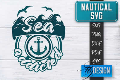Nautical SVG | Summer Quotes SVG | Anchor SVG | Beach SVG Fly Design 
