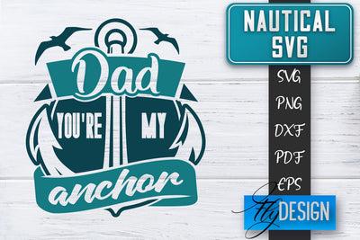 Nautical SVG | Summer Quotes SVG | Anchor SVG | Beach SVG Fly Design 