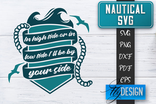 Nautical SVG | Summer Quotes SVG | Anchor SVG | Beach SVG Fly Design 