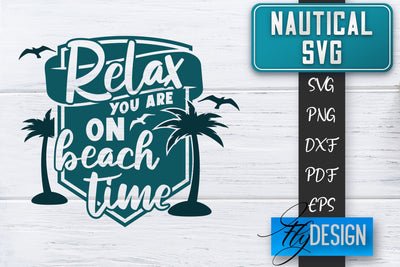 Nautical SVG | Summer Quotes SVG | Anchor SVG | Beach SVG Fly Design 