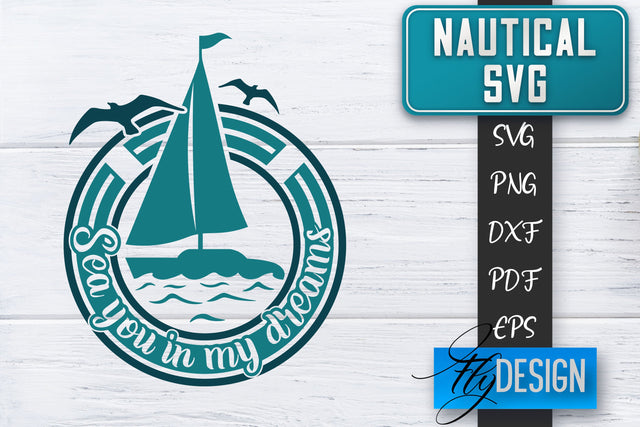 Nautical SVG | Summer Quotes SVG | Anchor SVG | Beach SVG Fly Design 