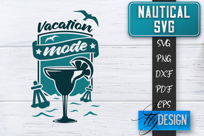 Nautical SVG | Summer Quotes SVG | Anchor SVG | Beach SVG Fly Design 