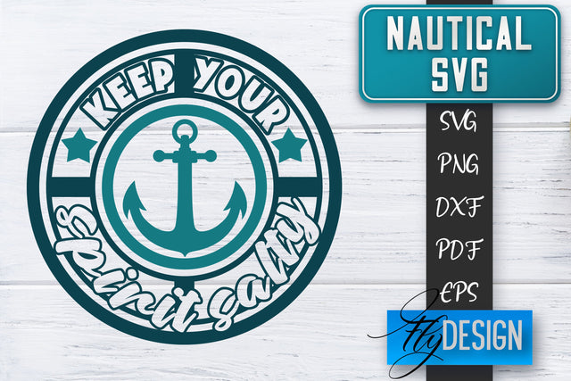 Nautical SVG | Summer Quotes SVG | Anchor SVG | Beach SVG Fly Design 