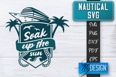 Nautical SVG | Summer Quotes SVG | Anchor SVG | Beach SVG Fly Design 