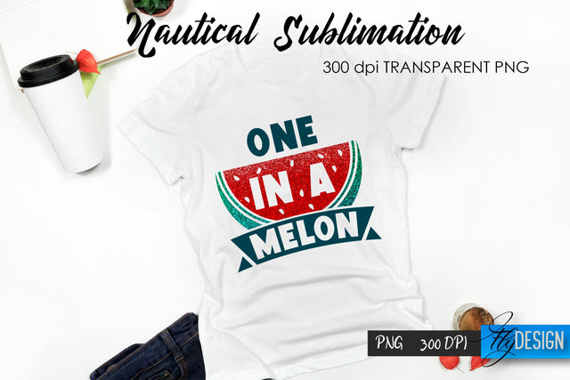 Nautical T-Shirt Sublimation. Summer T-Shirt Design v.24 Sublimation Fly Design 