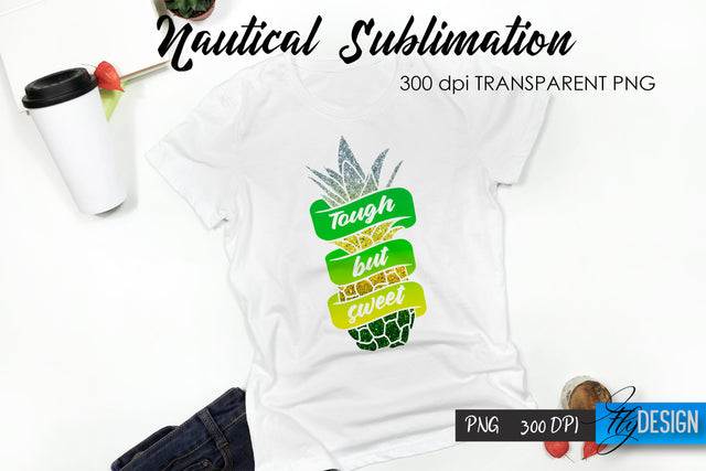 Nautical T-Shirt Sublimation. Summer T-Shirt Design v.36 Sublimation Fly Design 