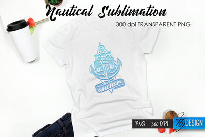 Nautical T-Shirt Sublimation. Summer T-Shirt Design v.40 Sublimation Fly Design 