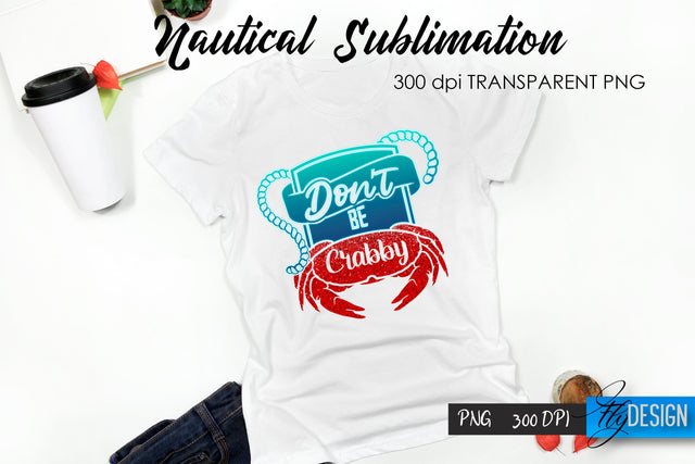 Nautical T-Shirt Sublimation. Summer T-Shirt Design v.5 Sublimation Fly Design 